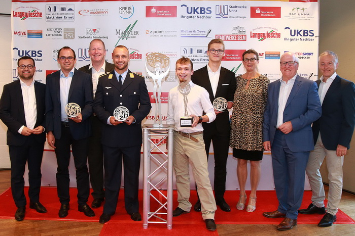 Gruppenfoto der Ehrung UNION Sportler des Jahres 2018